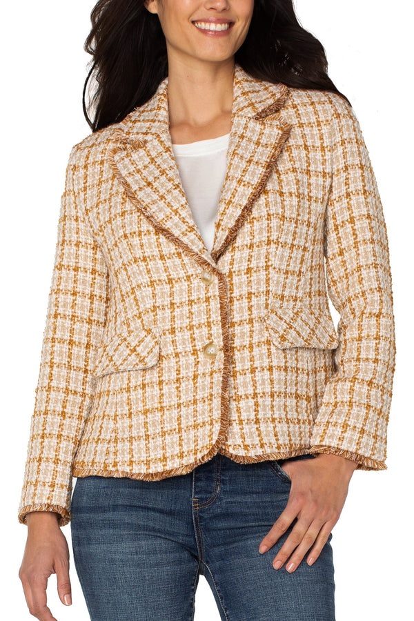 Blazer With Frayed Edges
