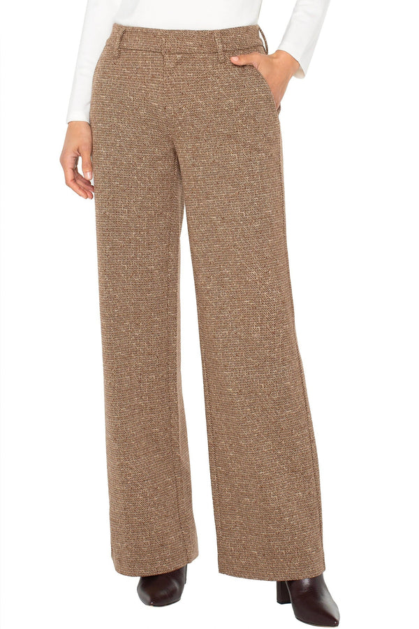 Herringbone Kelsey Wide Leg Trouser