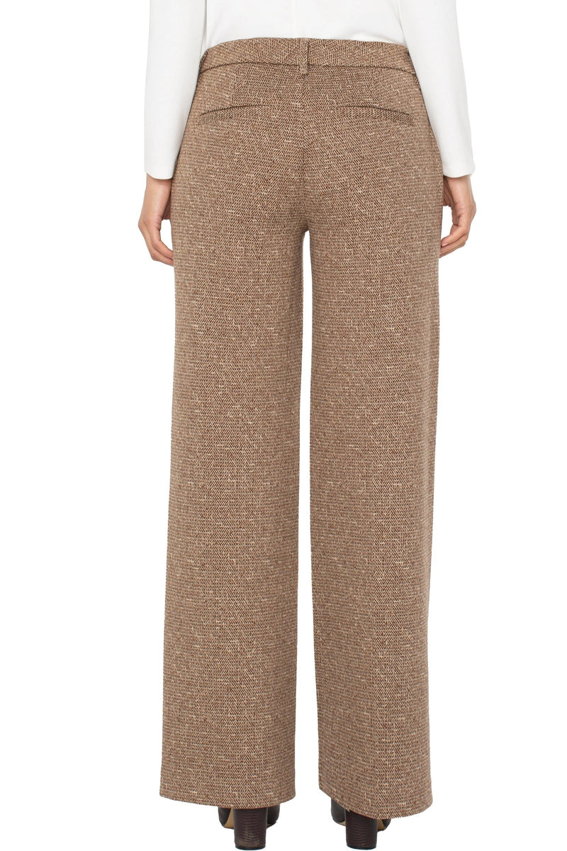 Herringbone Kelsey Wide Leg Trouser