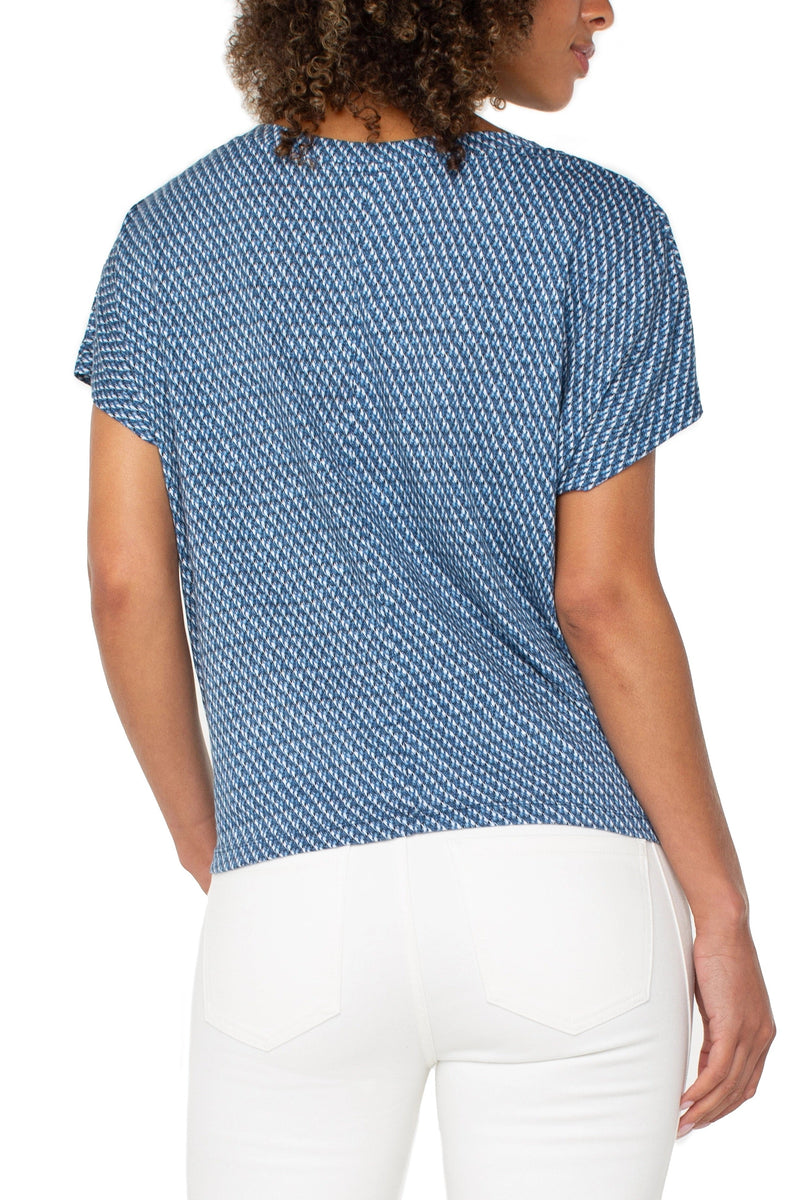 Twist Front Dolman Knit Tee