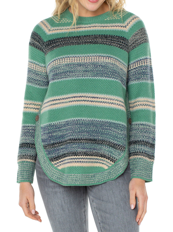 Raglan Multi Stripe Sweater