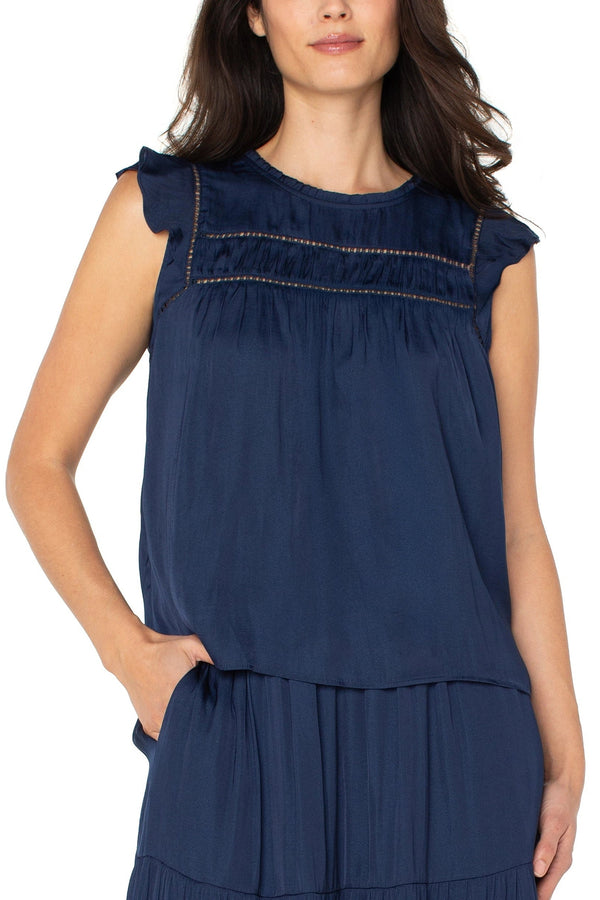 Flutter Sleeve Woven Top