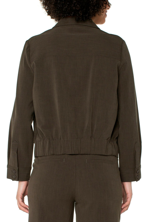 Popover Shirt With Elastic Hem