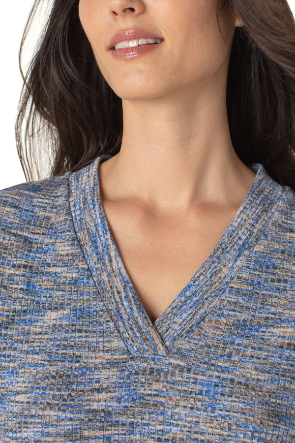 Spacedye V-neck Knit Tee
