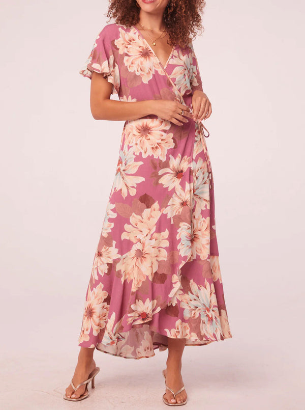Liza Floral Wrap Maxi Dress