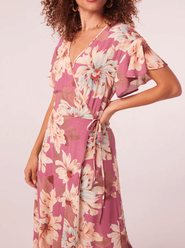 Liza Floral Wrap Maxi Dress