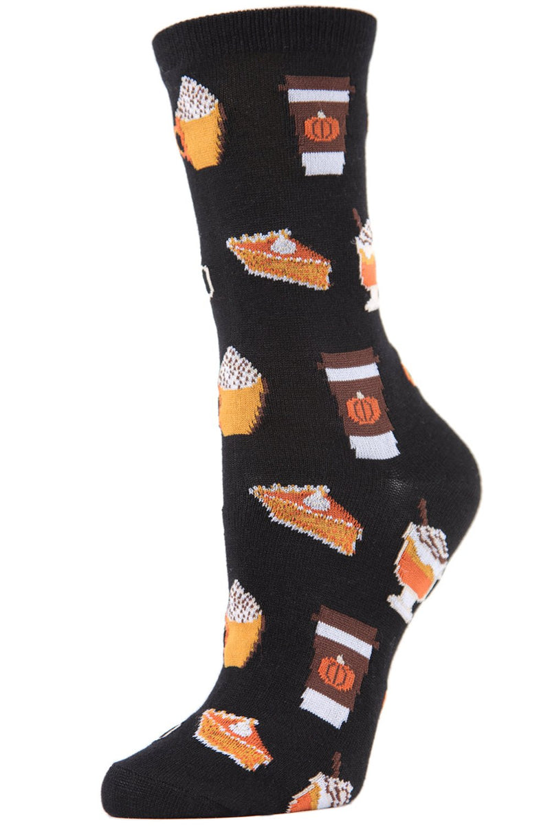 Pumpkin Spice Latte | Bamboo Blend Crew Socks