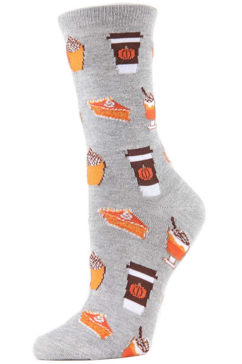 Pumpkin Spice Latte | Bamboo Blend Crew Socks