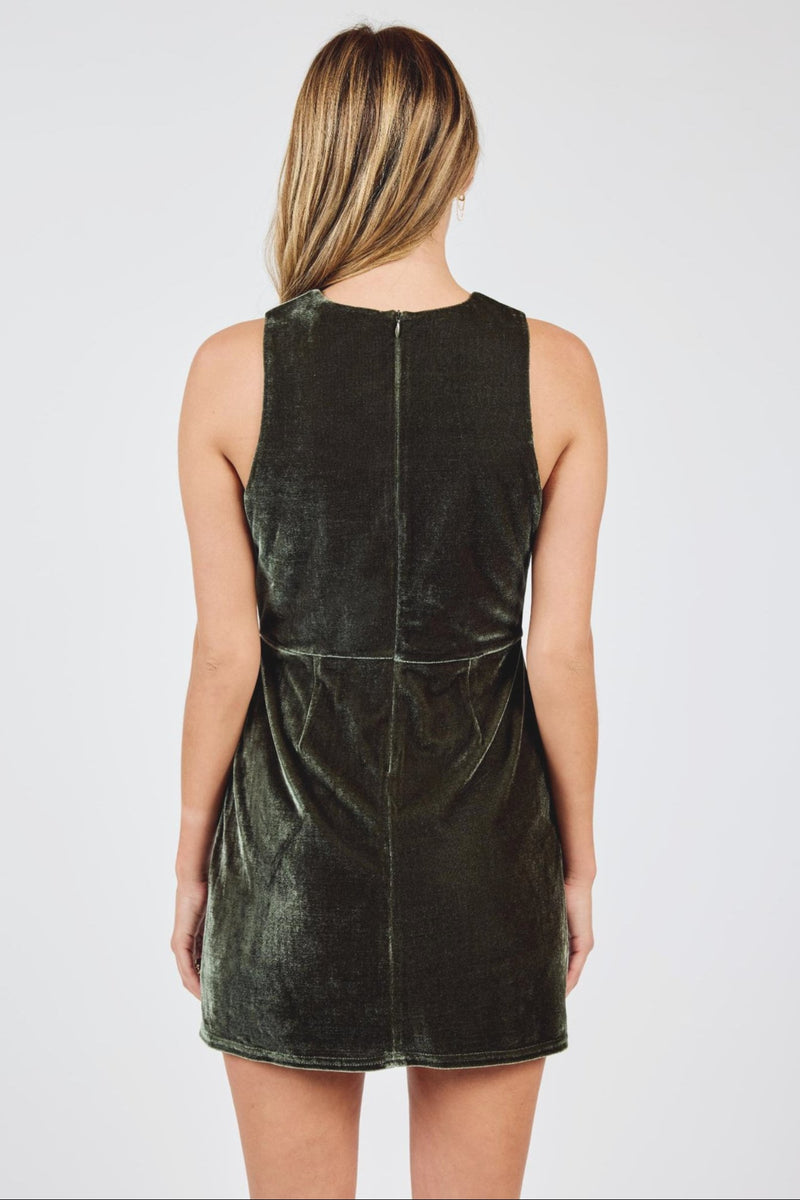 Midnight Oil Velvet Mini Dress