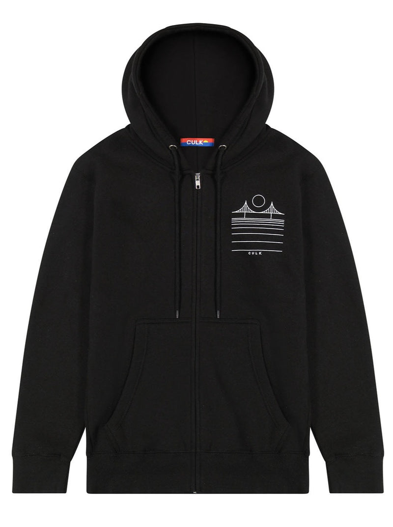 Minimal Bridge Zip-Up Hoodie