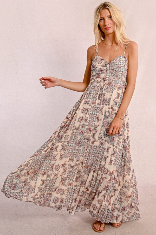 Capucine Long Printed Dress