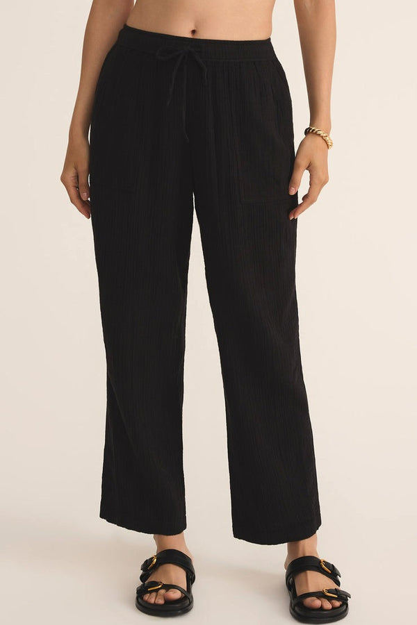Plaza Airy Gauze Ankle Pant