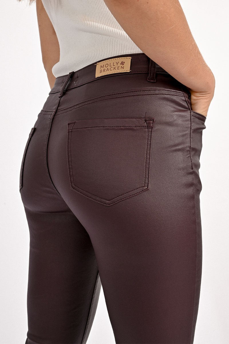 Slim Coated Pant