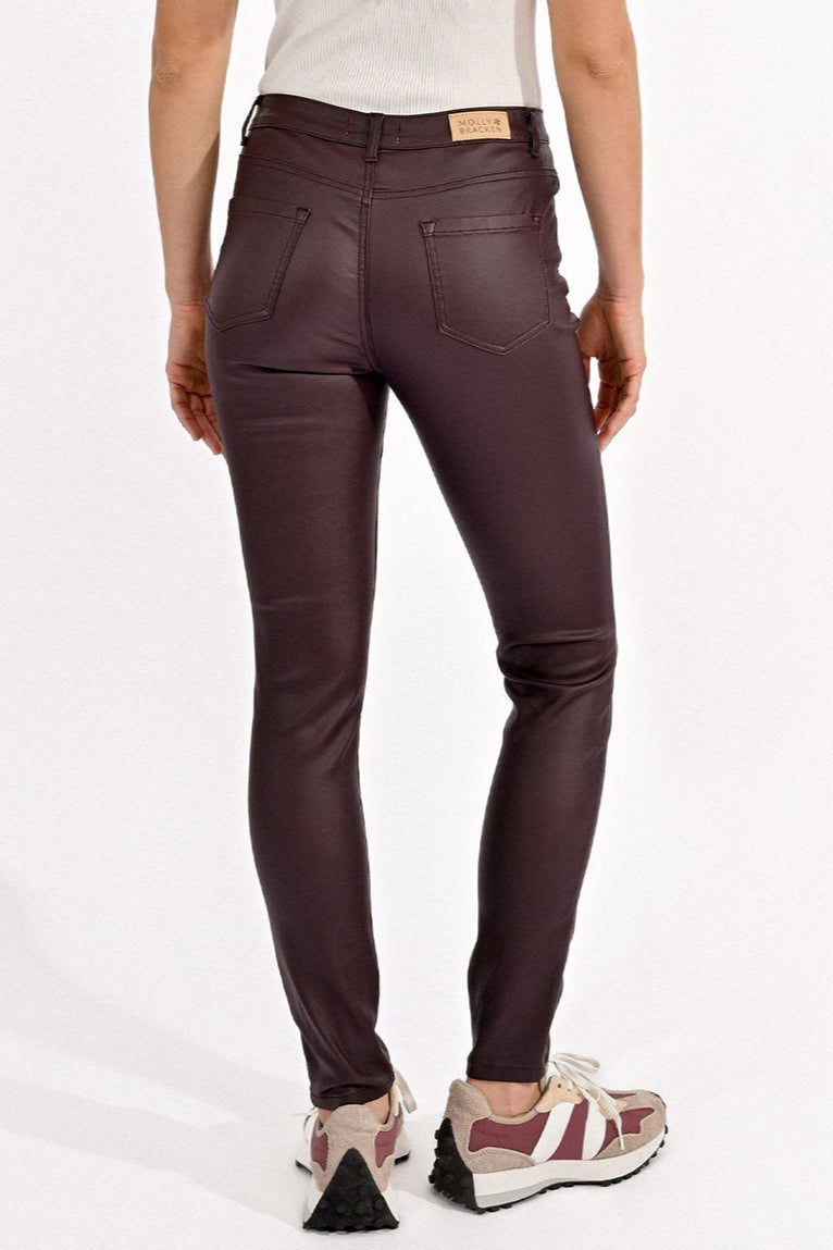 Slim Coated Pant