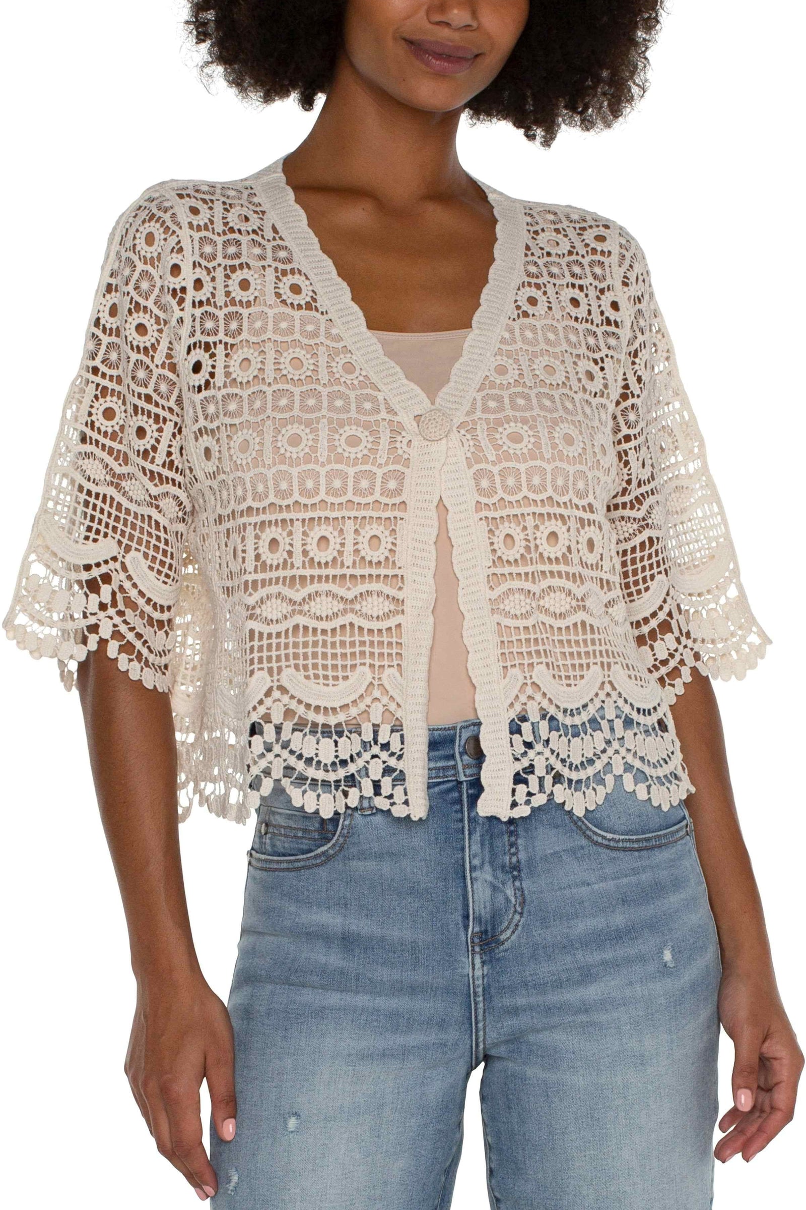 Short Sleeve Lace Bolero | Liverpool | Ambiance SF