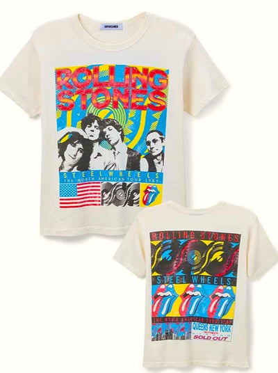 Vintage 1989 ROLLING STONES Steel Wheels Tour T-shirt / the