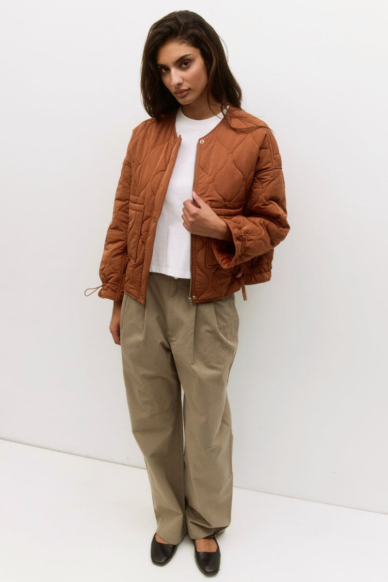 The Kara Jacket - burnt orange