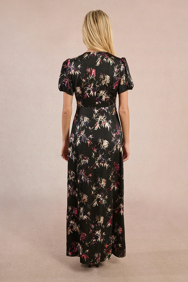 V-Neck Satin Woven Dress