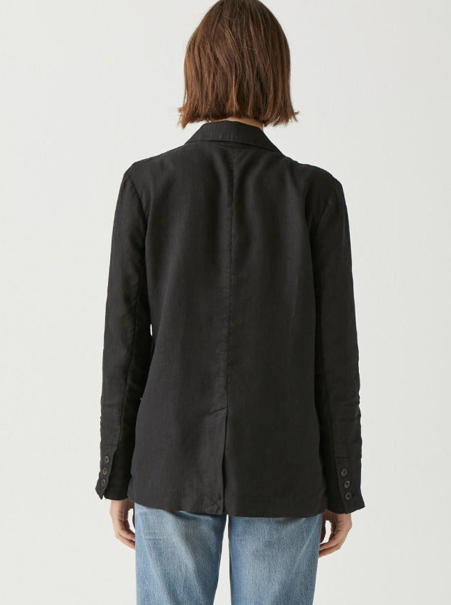 Lottie Linen Blazer - black