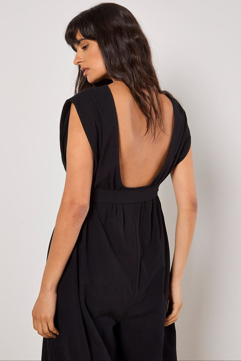 Wide Leg Cotton Jumpsuit