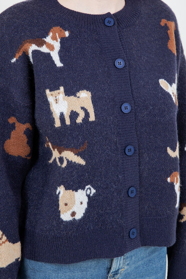 Puppy Parade Button Up Cardigan