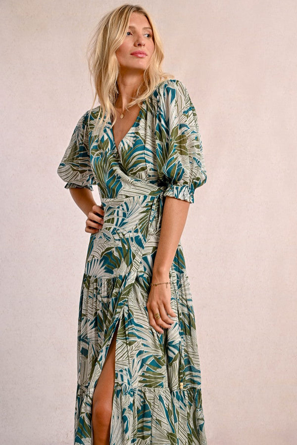 Kala Long Wrap Dress