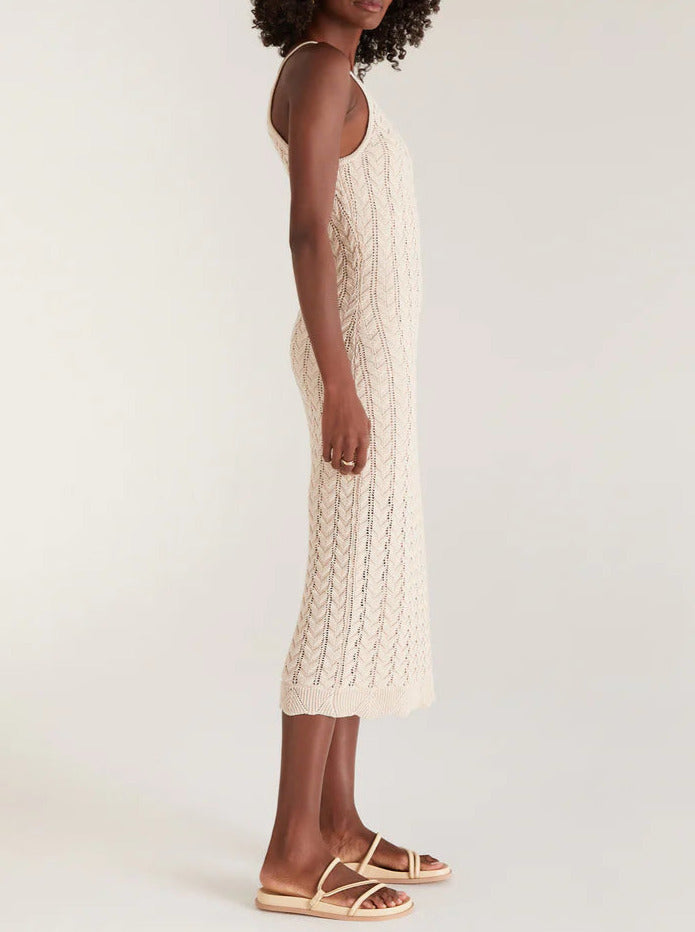 Camille Stripe Crochet Dress
