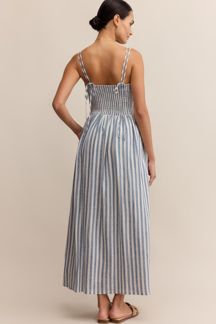 Nadine Striped Midi Dress
