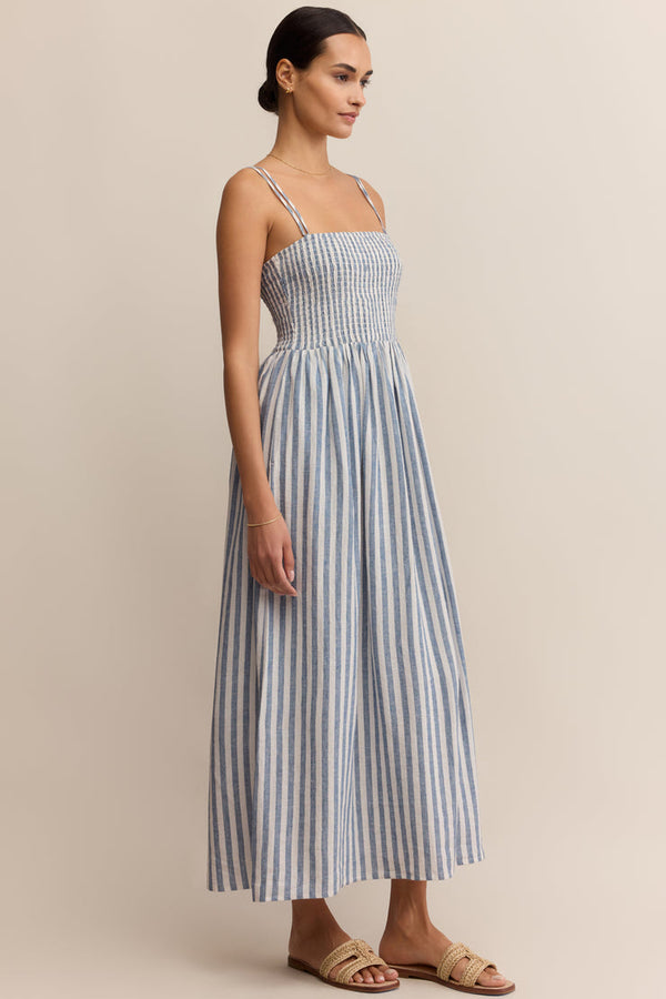 Nadine Striped Midi Dress