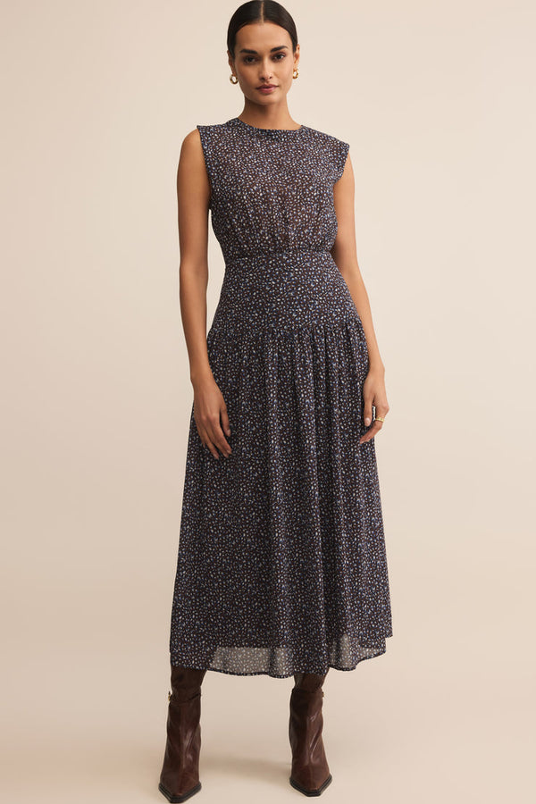 Etta Aspen Floral Midi Dress