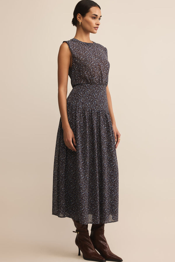 Etta Aspen Floral Midi Dress