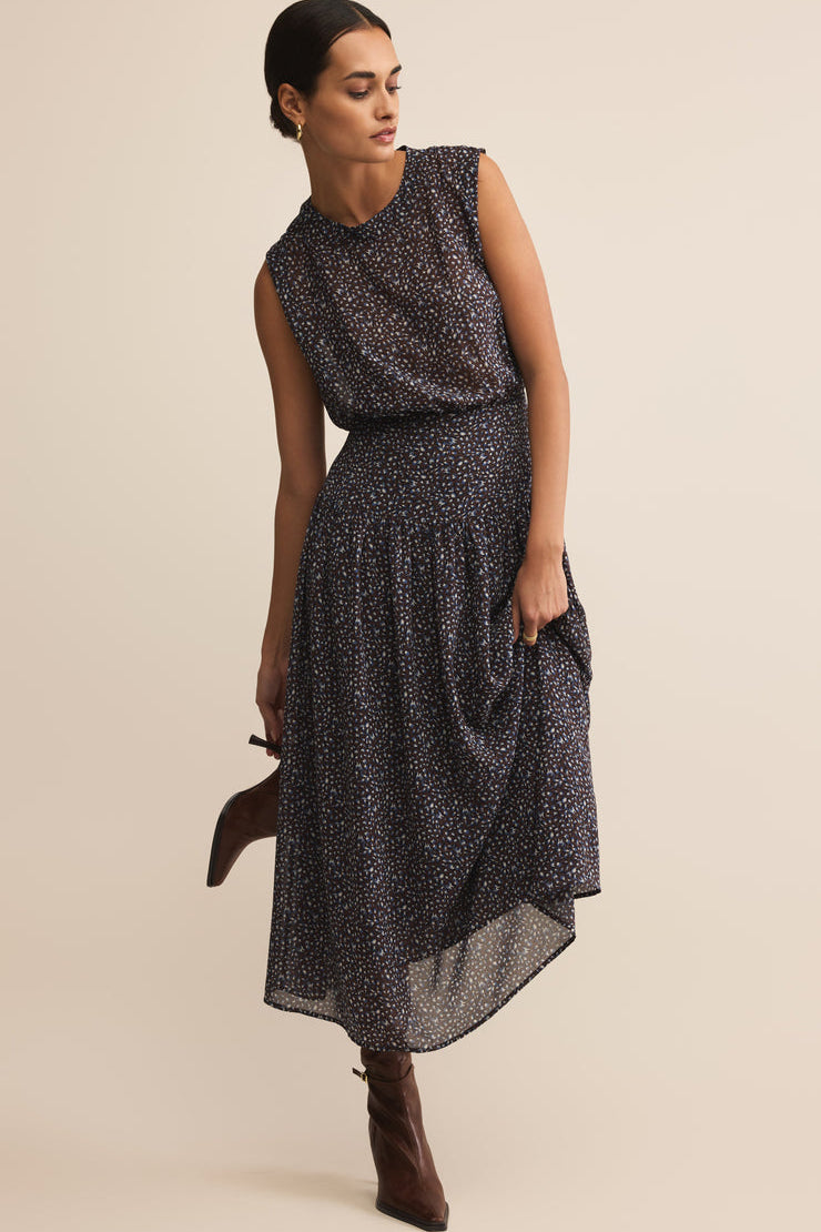 Etta Aspen Floral Midi Dress