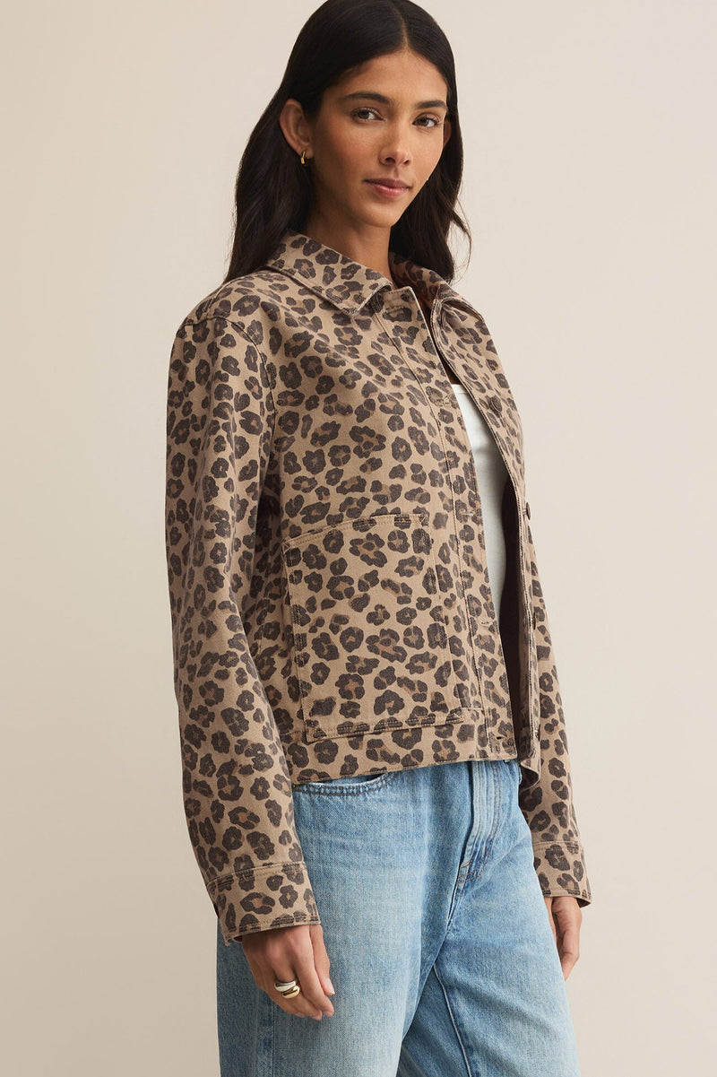 Bel Air Leopard Denim Jacket