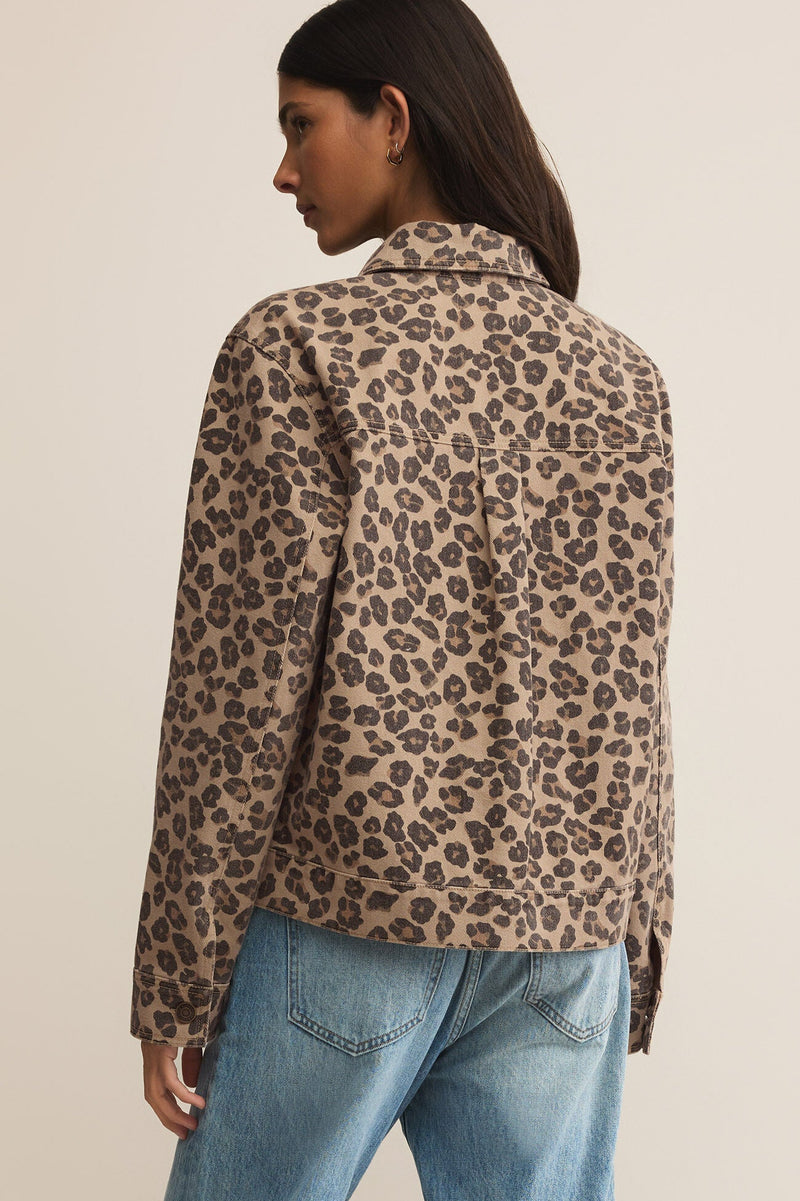 Bel Air Leopard Denim Jacket