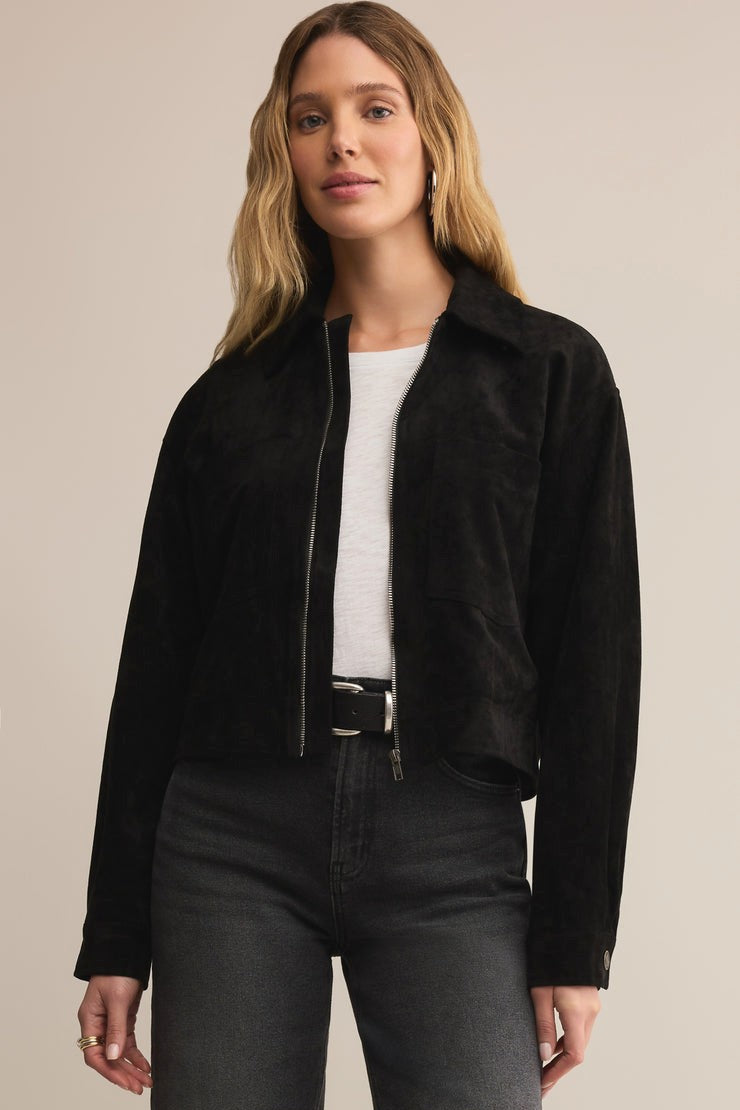 Heritage Faux Suede Jacket