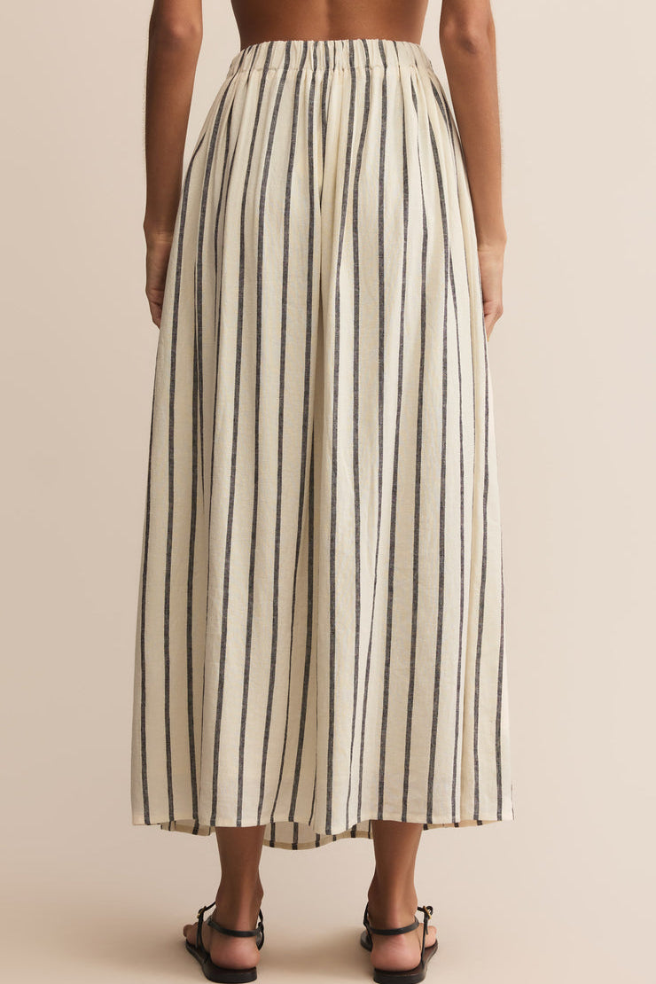 Kassidy Stripe Linen Skirt