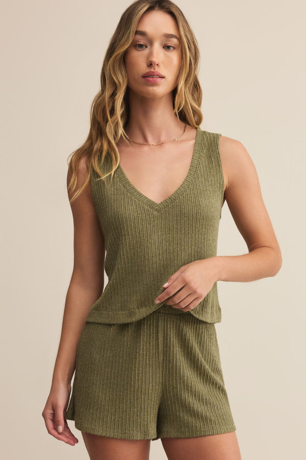 Sloane V-Neck Rib Tank