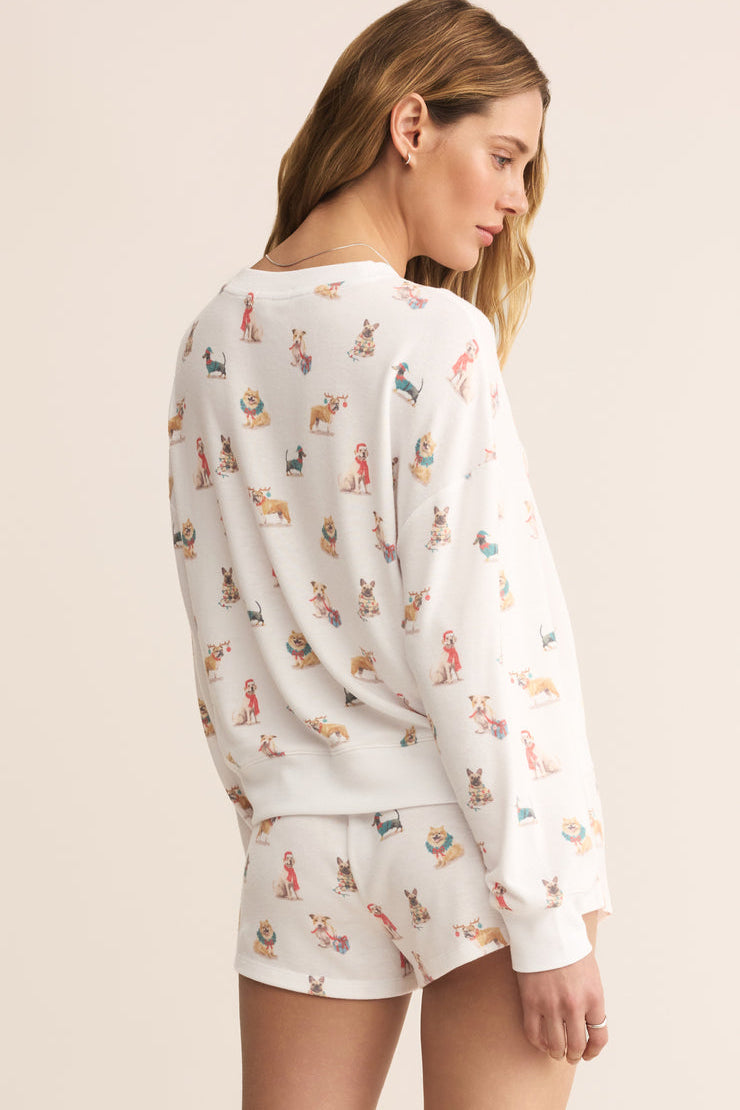 Cozy Up Pup Long Sleeve Top