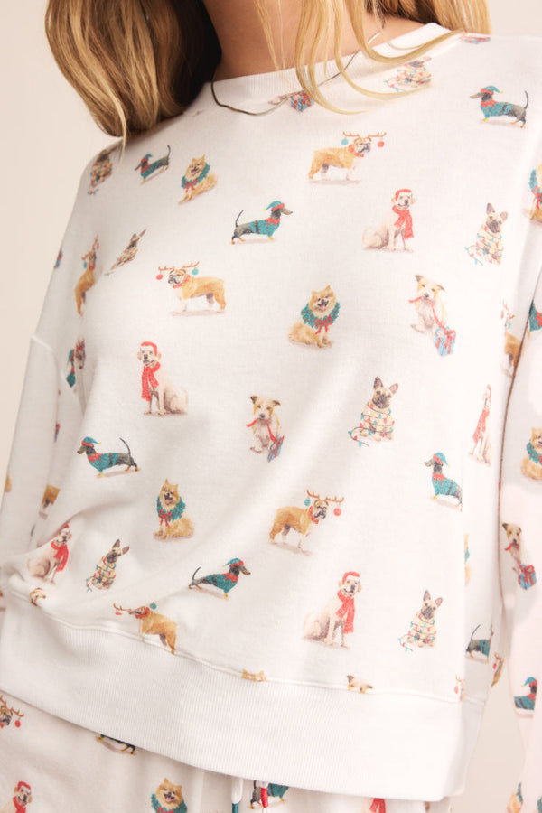 Cozy Up Pup Long Sleeve Top