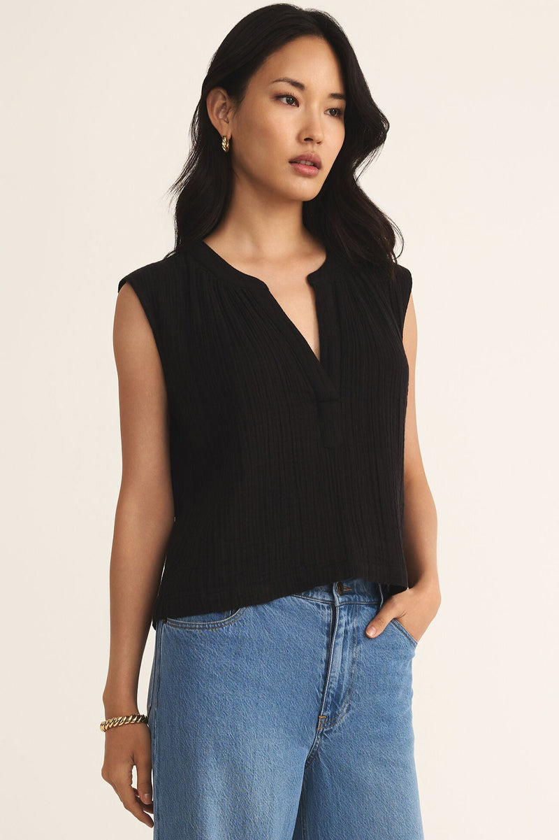 Cliffside V-Neck Airy Top