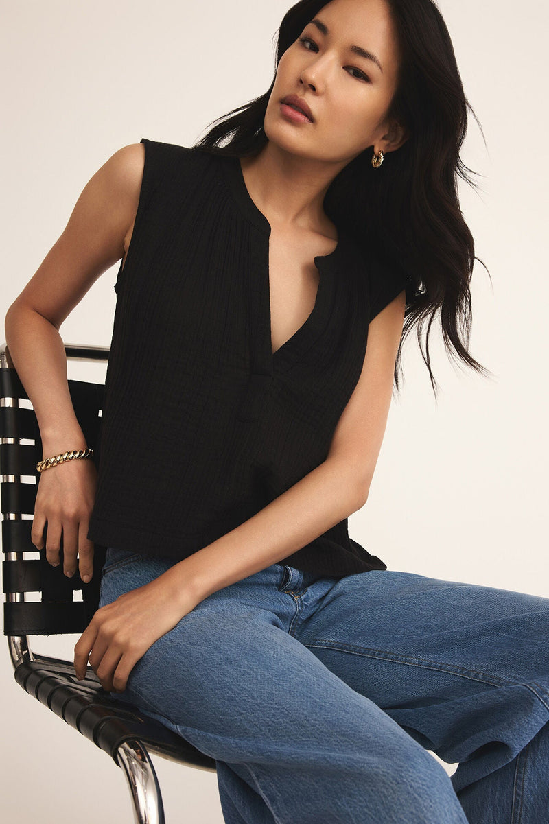 Cliffside V-Neck Airy Top