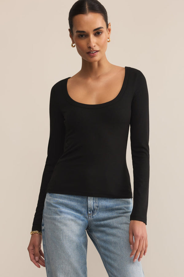 Second Scoop Neck Top
