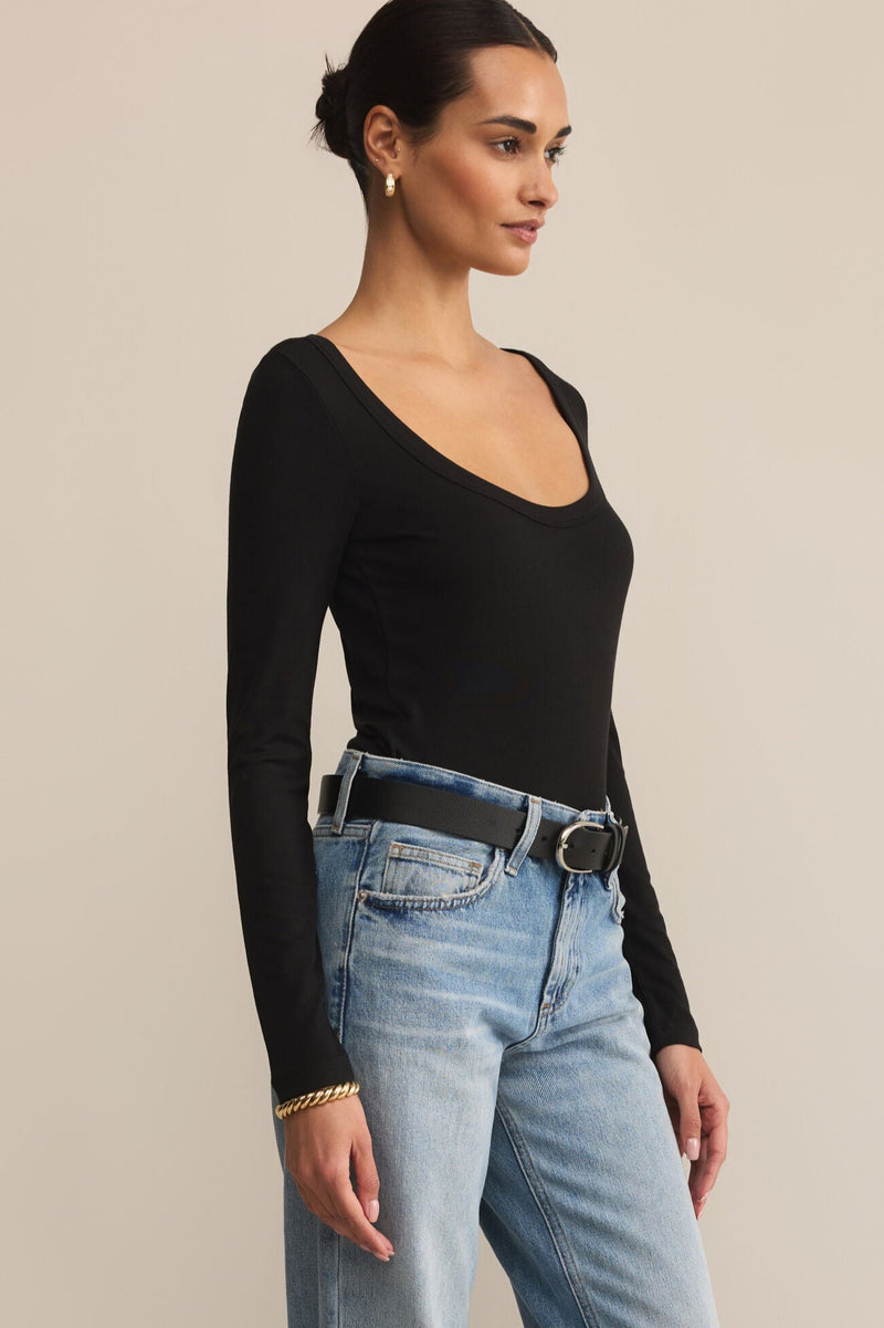 Second Scoop Neck Top