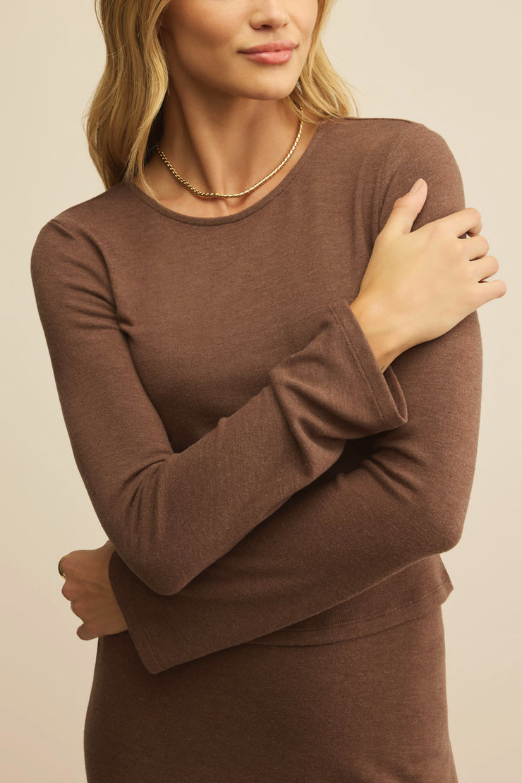 Demure Cropped Long Sleeve