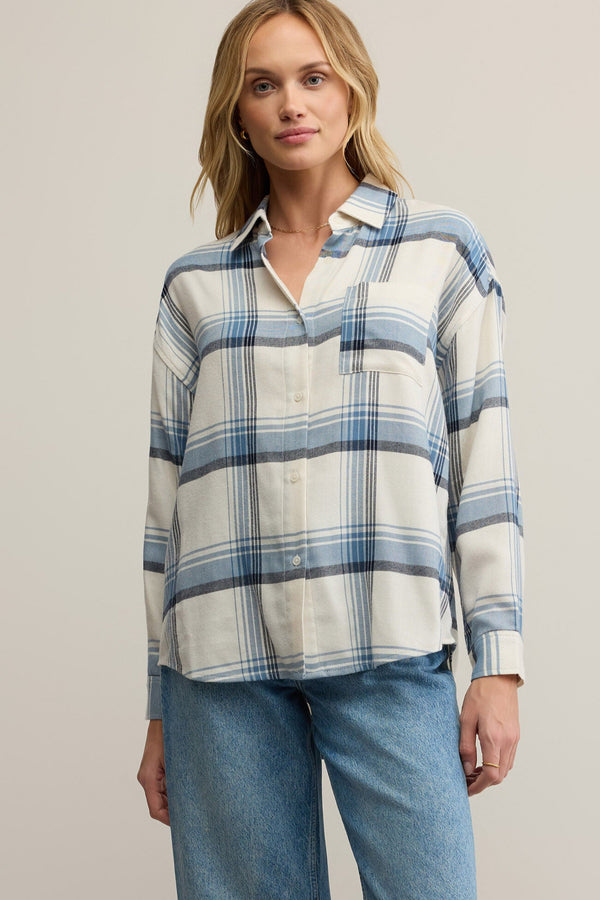 River Plaid Button Up