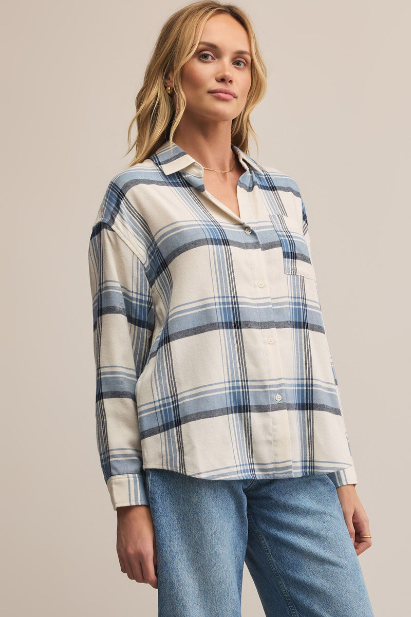 River Plaid Button Up