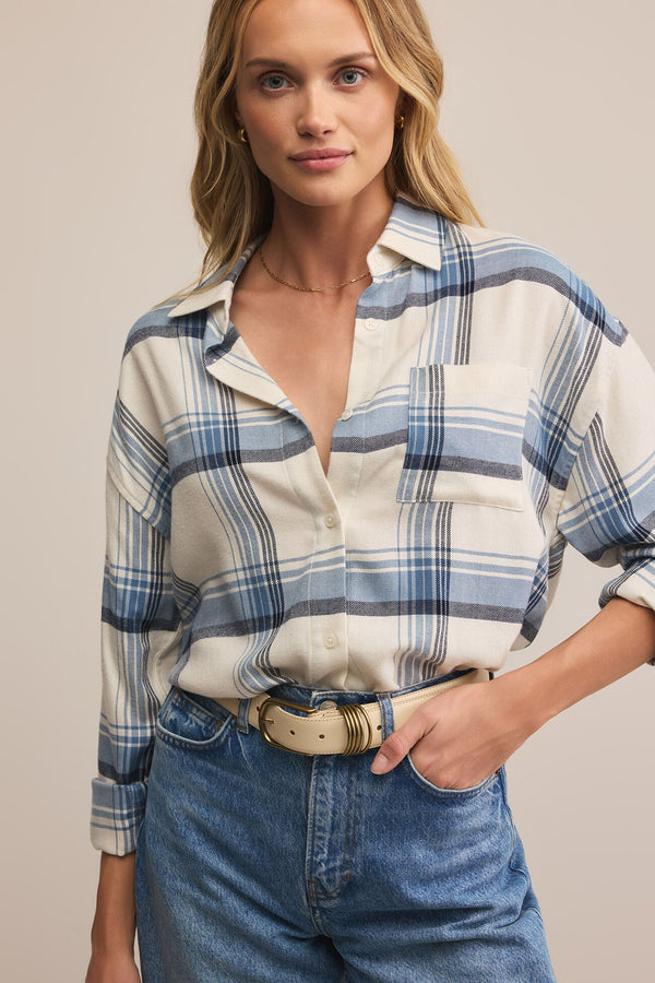 River Plaid Button Up