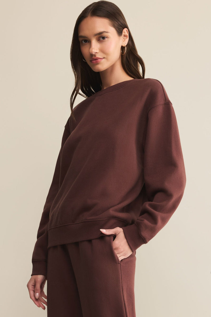 Boyfriend Cotton Sweatshirt