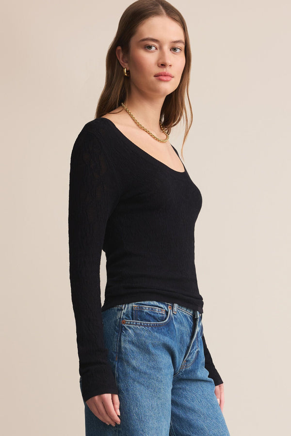 Tibi Scoop Mesh Sweater