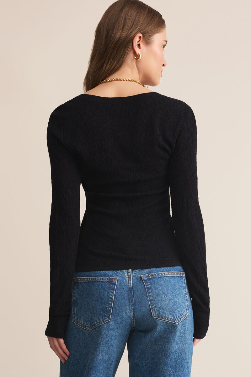 Tibi Scoop Mesh Sweater